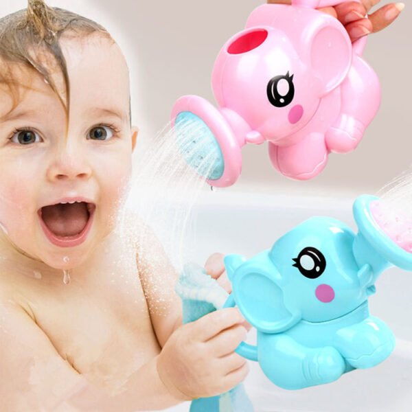 Protège yeux bébé - Arrosoir Éléphant amusantArrosoir éléphant bébé - Bain fun sans larmesRince-cheveux éléphant - Douche bébé douce & sûre